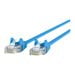 Belkin Blue Connector - Belkin patch cable - 4 ft - blue - B2B