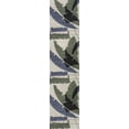 thumbnail image 3 of JONATHAN Y TUSCAN SUN 2 x 8 Runner Rug, Shelby Coastal Vintage Abstract Palm Leaf - Navy/Cream, TSN403A-28, 3 of 5