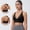 Black, variant on Wireless Bras for Women Triangle Bralette Sports Bras for Women Wire Free Sports Bra Comfort Bra Gym Bra Open Back Sports Bra Fitness Sports Bra Racer Back Sports Bra Compression Sports Bra