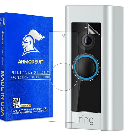 ArmorSuit 2 Pack Ring Video Doorbell Pro Screen Protector MilitaryShield Anti-Bubble Ultra HD Clear