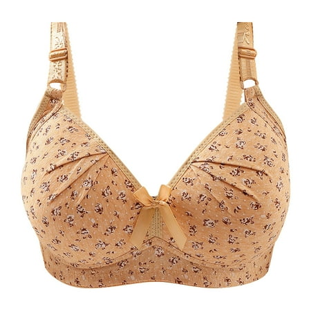 eileial Women s Plus Size Wireless Bra Full Cup Lift Bras for Women No Underwire Push Up Shaping Wire Free Everyday Bra Light Yellow XXXXL