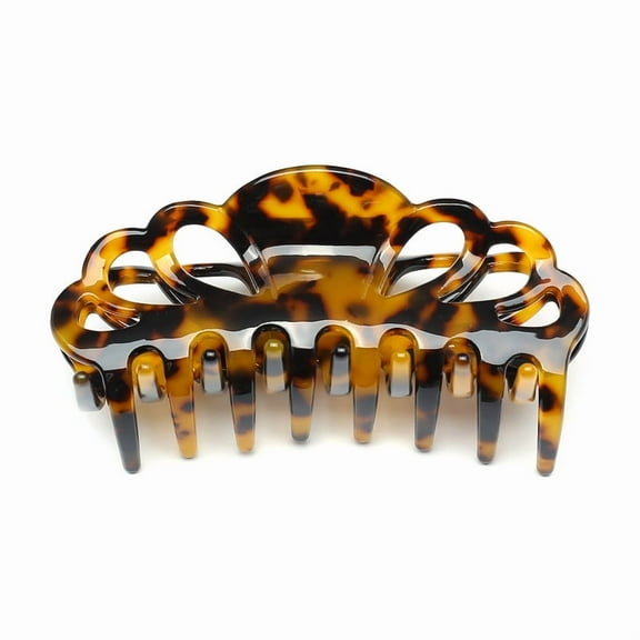 QinGoo Large Hair Claw Clip for Women Non-Slip Strong Hold Thick Long Hair Accessory, 1 Count, 3.94 Inch, Tortoise