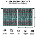 thumbnail image 2 of Blackout Kids Curtains,Turquoise Boho Tribal Triangles and Arrows Pattern Childrens Insulated Curtains Set Of 2,Bedroom Essentials,Toddler Room Decor 52x63in(132x160cm), 2 of 5