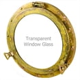 thumbnail image 6 of Antique Brass Porthole Mirror | Maritime Ship's Decor | Wall Hanging | Nagina International (10 Inches, Window), 6 of 6