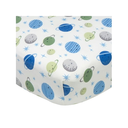 UPC: 0013618220586 | Gerber Baby Boy 100% Cotton Fitted Crib Sheet for Standard Crib and Toddler Mattresses