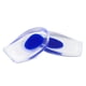 thumbnail image 2 of Plantillas de talón con amortiguación en forma de U, amortiguación, alivio de molestias, gel suave, corrector, almohadillas para zapatos, para tendinitis, azul, L, 2 of 14