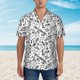 thumbnail image 2 of Balery winter Ski Element Camisas hawaianas de manga corta para hombre, camisas playeras de corte holgado, camisas de vacaciones con botones,3X-Large, 2 of 7