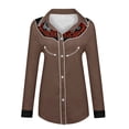 thumbnail image 4 of Gunia Western Cowboy Shirts For Boys Kids Casual Print Funny Long Sleeve Shirts For Boys Brown 6-7 Years, 4 of 4