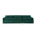thumbnail image 5 of Miekor Furniture Shannon Velvet Sectional Sofa with Chaise 00013, 5 of 9