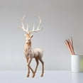 thumbnail image 5 of Creative Reindeer Ornaments Light Luxury Collectible Modern Deer Decoration for Living Room Window Xmas Gifts Furnishings Figurine Statue Standing Red, 5 of 9