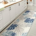 thumbnail image 3 of JONATHAN Y AMALFI COAST 2 x 8 Runner Rug, Monstera Tropical Leaf - Light Gray/Navy, AMC113A-28, 3 of 3