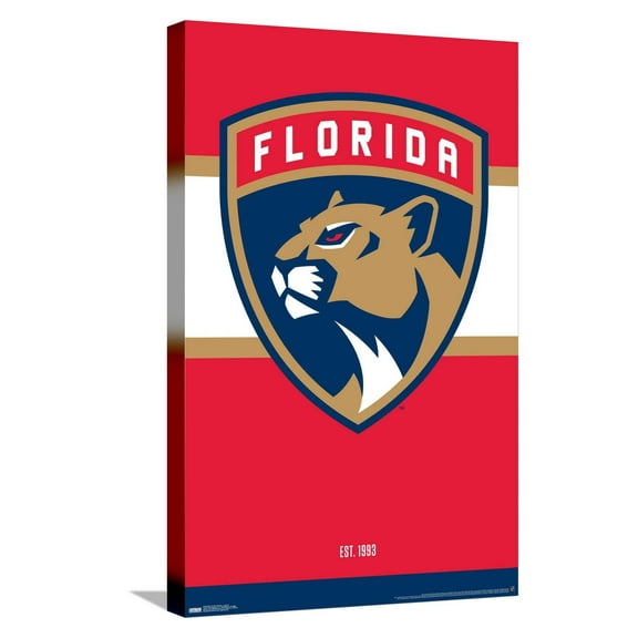 NHL Florida Panthers - Logo 21 Canvas Wall Poster, 14.725" x 22.375"