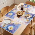 thumbnail image 5 of Placemat Set of 4 Purple Dragonfly Placemats for Dining Table White Dandelion Washable Table Mats for Kitchen and Party Decor Indoor & Outdoor Use, 5 of 8