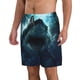 thumbnail image 2 of Balery Undersea Shark Traje de Baño Estilo Hawaiano para Hombre, Shorts de Secado Rápido con Bolsillos-Small, 2 of 6