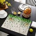 thumbnail image 3 of St. Patrick's Day Placemats Set of 4, Spring Lucky Shamrocks Leaves Retro Country Placemats for Dining Table, Place Mats for Kitchen Tabletop, Waterproof Wipeable Dining Table Mats Set, 3 of 9