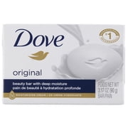2X - Dove Beauty Bar, White, 3.17 Oz