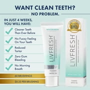 LIVFRESH Dental Gel by Livionex - Clinically Proven to Remove Plaque 250% Better (Foaming + Wintergreen + Blue Gel)