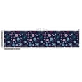 thumbnail image 2 of Ambesonne Leaf Fabric by the Yard Upholstery, Pansy Bluebell Dandelion, 1 Yard, Sea Green Indigo, 2 of 4