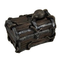 Veronese Resin Decorative Boxes Octopus Escape Decorative Deep Sea Treasure Chest Trinket Box 5 X 4 X 3 Inches Brown