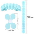 thumbnail image 2 of Uxcell 9.8ft Four-Leaf Garland, 9 Pack Tissue Paper Hanging Flower Garland Reusable Streamers, Light Blue, 2 of 7