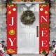 thumbnail image 5 of Cateissary Decoración para el hogar, pancarta de puerta navideña para la bienvenida a festividades, tapices decorativos para puertas Kits de decoración para fiestas Numero 5, 5 of 6