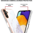 thumbnail image 4 of Compatible with Samsung Galaxy A54 5G Case, Galaxy A54 5G Case Ultra Slim Marble Luxury Glossy Rubber Durable Shockproof Protective Phone Case for Samsung Galaxy A54 5G Marble White YBT, 4 of 5