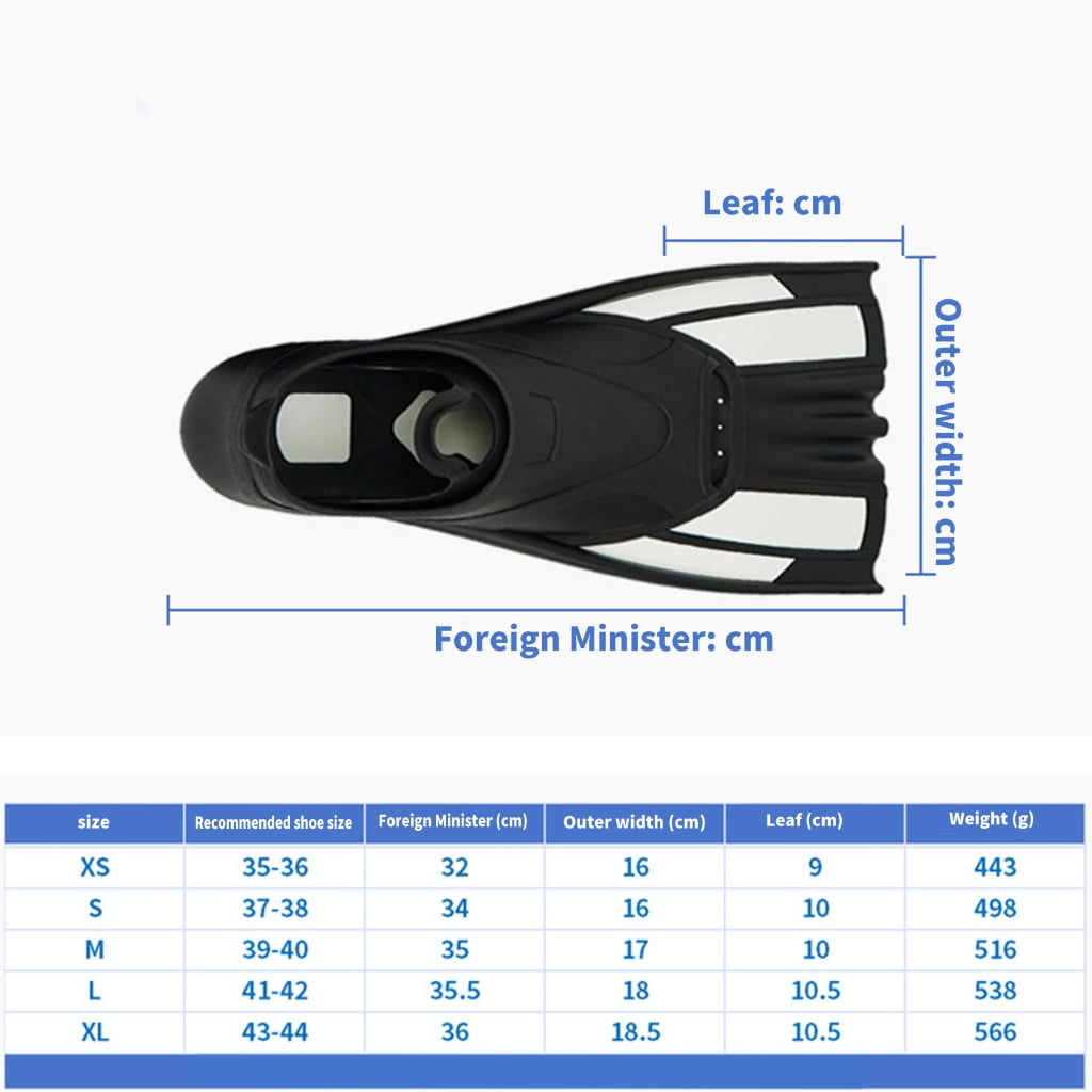Zeiwohndc Professional Scubas Diving Flexible Fin Women Man Kids Swimming Surfings Fin