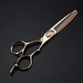 thumbnail image 4 of Hair Cutting Scissors, 6inch Professional Japan 440c Steel Upscale Rose Gold Hair Scissors Cutting Barber Haircut thinning Shears Hairdresser Scissors, 4 of 4