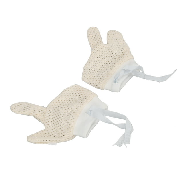Baby Mesh Hand Gloves Drawstring Scratch Free Unisex Infants Newborns Boys Girls
