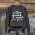 thumbnail image 4 of ADSSDQ Womens Football Sweatshirt 2024 Crewneck Long Sleeve Pullover Shirts Trendy Casual Fall Clothes Football Mom Hoodies Plus Szie FB37-Dark Gray S, 4 of 4