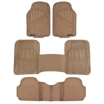 Motor Trend FlexTough Floor Mats for Car SUV and Van 3 Rows, Odorless EcoClean Liners, 3 Colors