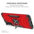 thumbnail image 4 of NIFFPD Samsung Galaxy S21 FE Phone Case 360 Rotation Kickstand Military Grade Drop Protection fit for Magnetic Car Mount Red, 4 of 7