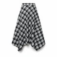 thumbnail image 7 of PBFRDSJ Women's Plaid Maxi Skirts A Line Vintage Trendy Beach Skirts Asymmetrical Hem Daily Going Out Casual Skater, 7 of 7