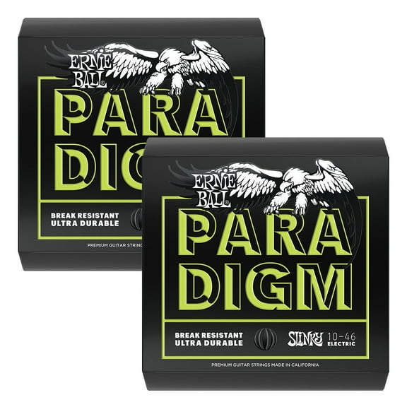 Ernie Ball Electric Guitar Strings Paradigm Regular Slinky  10-46 2021 2 Pack
