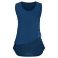 thumbnail image 6 of Mittory Women's Sleeveless Tank Tops Double Layers Chiffon Casual Blouse Tunic Shirts, 6 of 8