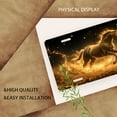 thumbnail image 3 of Golden Sparkling Horse Front License Plate, Metal License Plate, Funny Standard Plates Personalized Novelty Decorative For Men/Women/Boys/Girls Car 6×12 Inch, 3 of 7