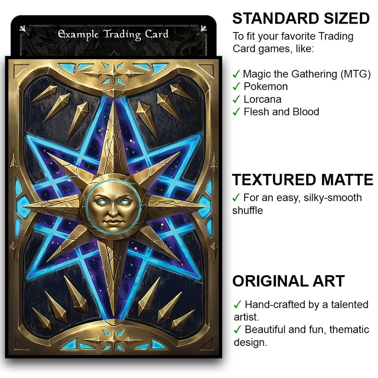 Fantasy North - Book of the Stars - Spellbook Series - 100 Textured Matte TCG Card Sleeves - Fits Magic MTG Commander Pokemon and other Card Games - Playing Card Sleeves - Walmart.com Fantasy North - Book of the Stars - Spellbook Series - 100 Textured Matte TCG Card Sleeves - Fits Magic MTG Commander Pokemon and other Card Games - Playing Card Sleeves - Walmart.com