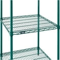 thumbnail image 7 of Nexel Poly-Green, 4 Tier, Wire Shelving Starter Unit, 24"W x 14"D x 74"H, 7 of 7