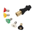 thumbnail image 2 of LOVIVER Adaptateur de Laveuse à Pression 1/4 Pouce Lave-Auto en Résine avec Embouts pour - 5 Embouts, 2 of 8