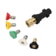 thumbnail image 2 of Adaptador para hidrolavadora, conexión rápida de 1/4" de cobre, resina para lavadora de autos con 5 puntas de boquilla, 2 of 9