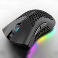 thumbnail image 3 of yeacher BM600 Souris Sans Fil à Double Mode avec Éclairage RVB, 2,4G et Bluetooth 5.0, DPI Réglable, Conception Légère, Plusieurs Couleurs Offertes, 3 of 6