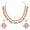 Rani 5484, variant on Indian Women's Tradtional Rose Gold Pated Jewelry Set,Wedding & Bridal Wear Necklace Earrings Set,Rhinestone Stud Resin Beads Jewelry Set