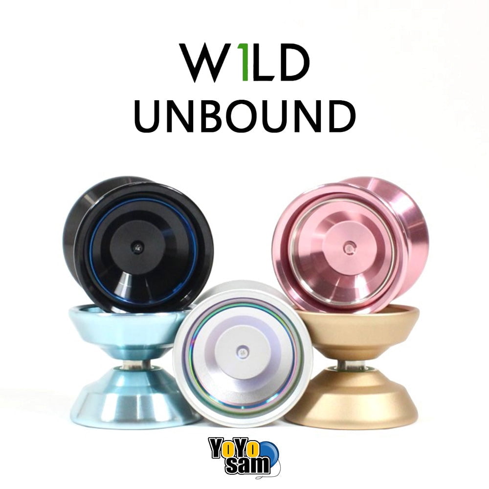 W1LD (Worldwide 1nnovative Leading Design) Unbound Yo-Yo -Bi-Metal - 6061 Aluminum with Stainless Steel Innner Rings YoYo (Shiny Pink)