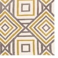 thumbnail image 3 of Allora 8' x 10' Hand-Tufted Geometric Design Polyester Rug in Ivory and Gray, 3 of 5