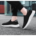 thumbnail image 3 of Women's and Men's Slip-Resistant Mesh Sneakers - Lightweight Slip-On design for Everyday casual shoes, 3 of 12