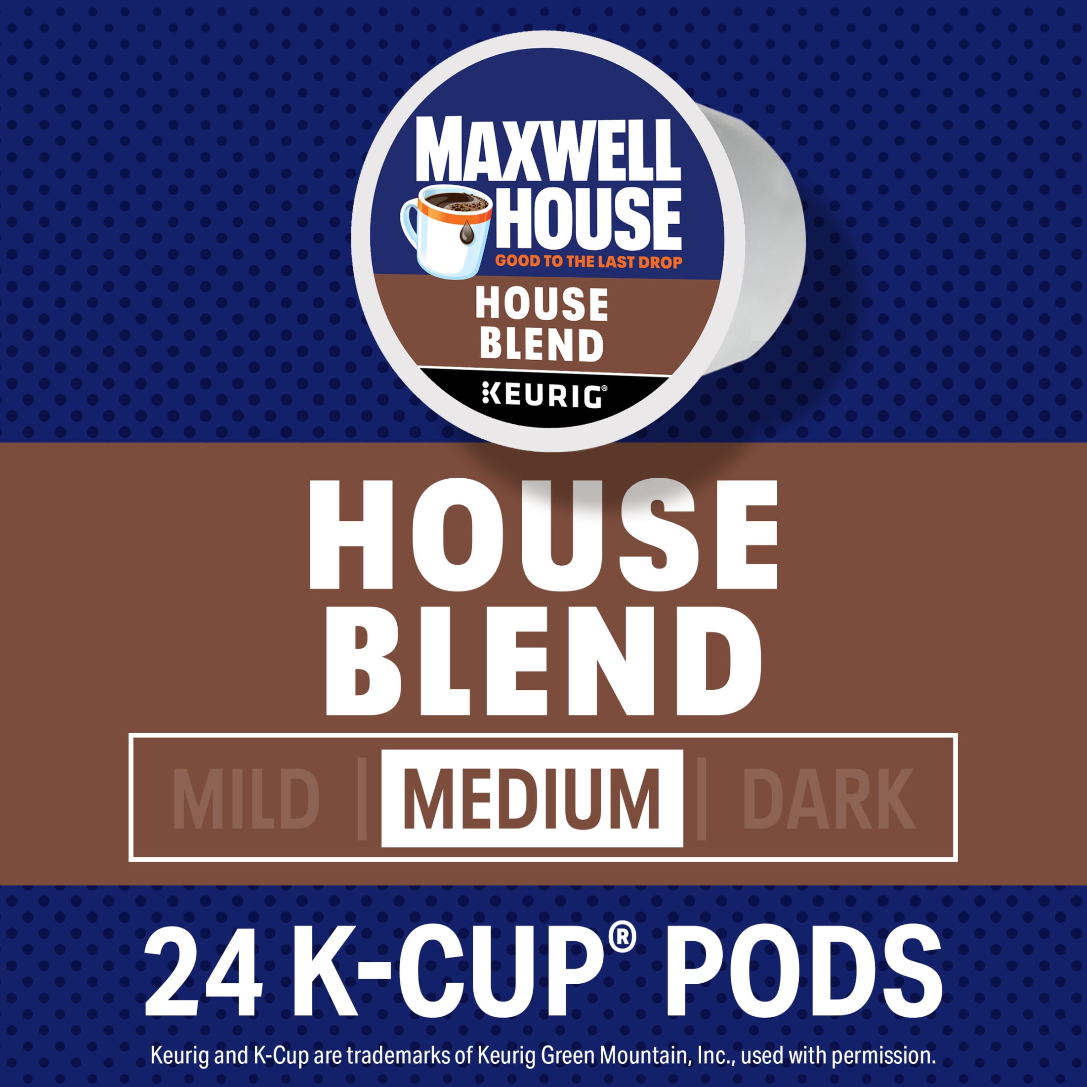 Maxwell House Medium Roast House Blend Coffee K-Cups, 24 ct Box