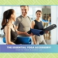 thumbnail image 2 of Yogi 73"x24" Yoga Mat - Natural 4mm Thick Comfortable Workout Floor Mat for Adults and Kids - Foldable Yoga Mat for Yoga, Pilates, Gym and Stretching, Yogi Purple, 2 of 7