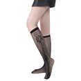 thumbnail image 1 of Zhuge Calcetines de pantorrilla sexy para mujeres, calcetines de malla elástica, talla media, estilo - b, 2 pares, 1 of 5