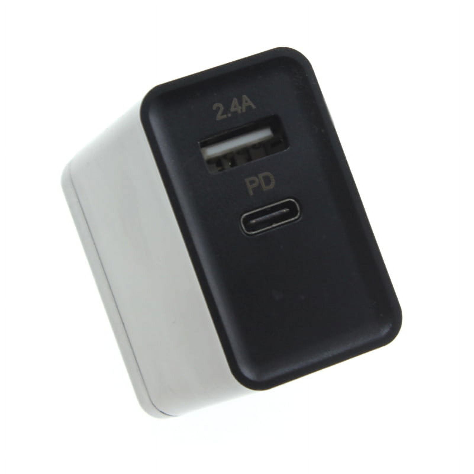 Quick Home Charger + USB Cable for Samsung Galaxy Z Fold4/Fold 3 5G/Flip4 Phones - 30W 2-Port USB Type-C PD Travel and  Retractable Type-C Charger Power Combo