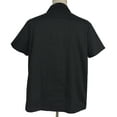 thumbnail image 3 of Black Men Shirt Solid Color Casual Workshirt, 3 of 5